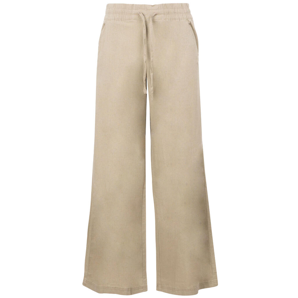 Womens/Ladies Zinny Wide Leg Trousers (Dark Mushroom)