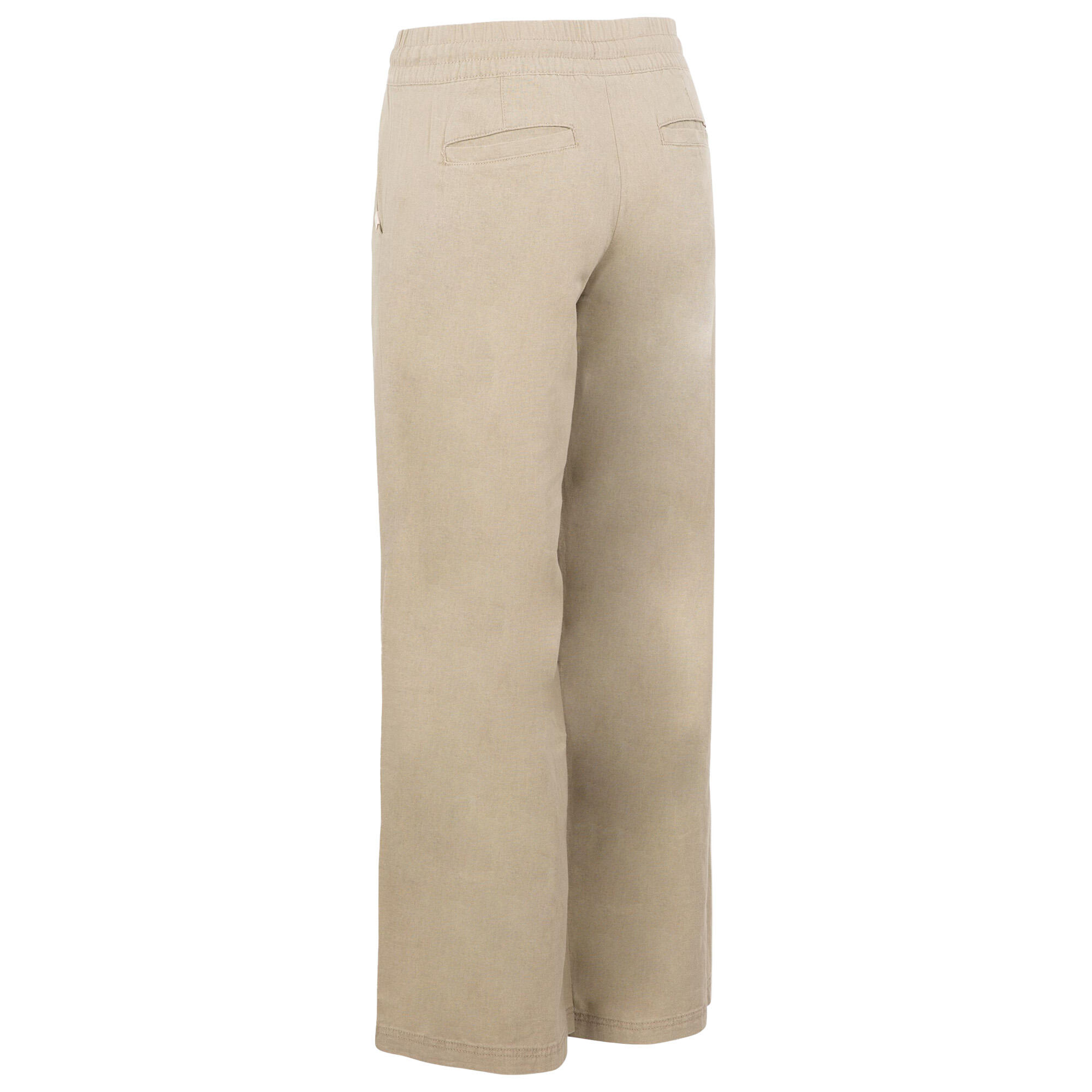 Womens/Ladies Zinny Wide Leg Trousers (Dark Mushroom) 2/4