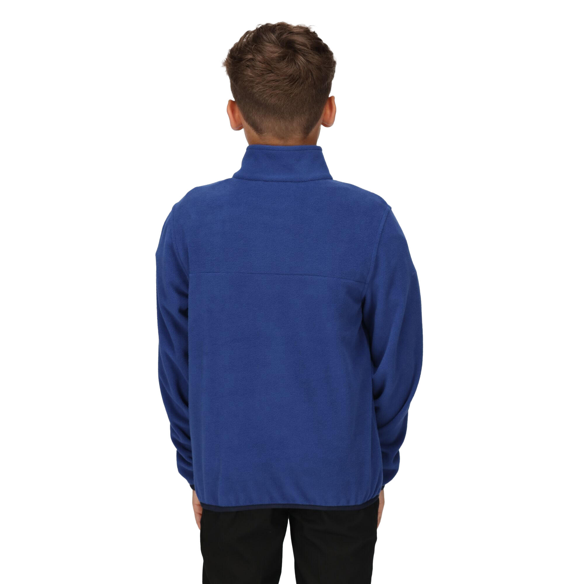 Childrens/Kids Microfleece Half Zip Fleece Top (New Royal) 2/3