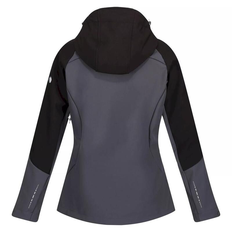 Chaqueta Desoto VIII para Mujer Negro, Gris Seal