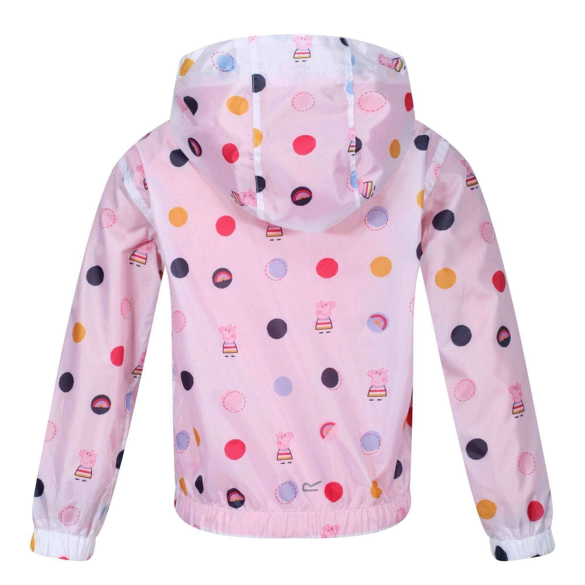 Veste Imperméable Motif Peppa Pig Motif/style À Pois Enfant (Rose Clair) 2/5