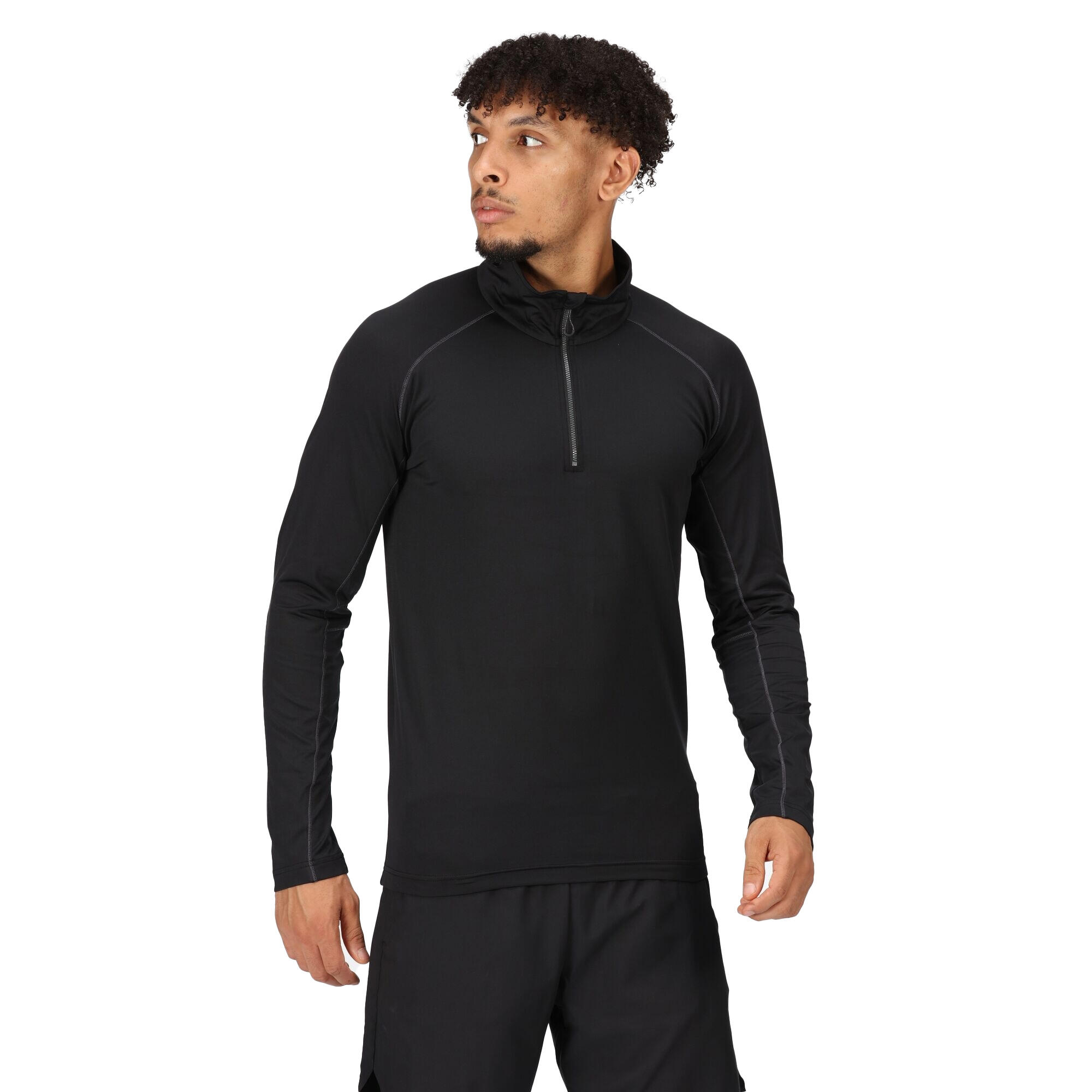 Uomo Top sportivo (nero)