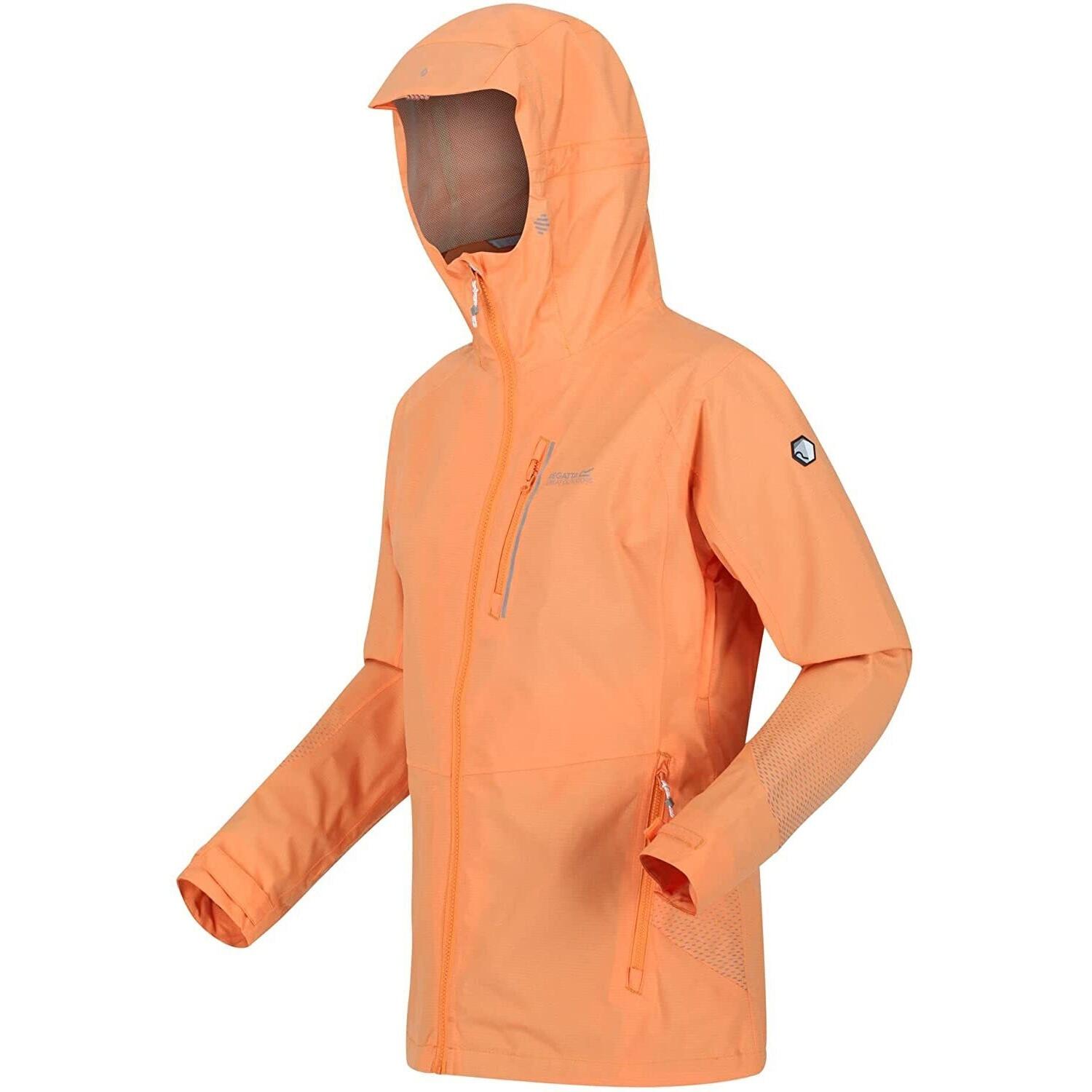 Womens/Ladies Highton Pro Waterproof Jacket (Papaya) 3/4