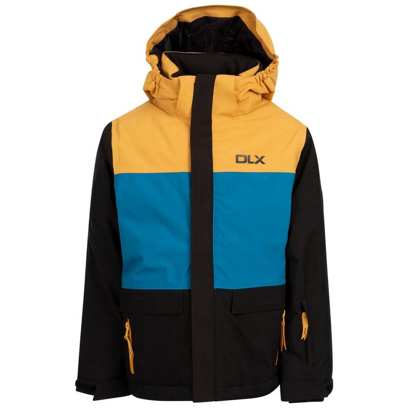 Chaqueta de Esquí Garcia de DLX para Niños/Niñas Negro, Amarillo, Azul