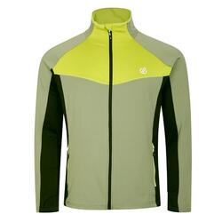 Heren Substratum Core Stretch Full Zip Midlayer (Zwart/Groen Algen/Oliegroen)