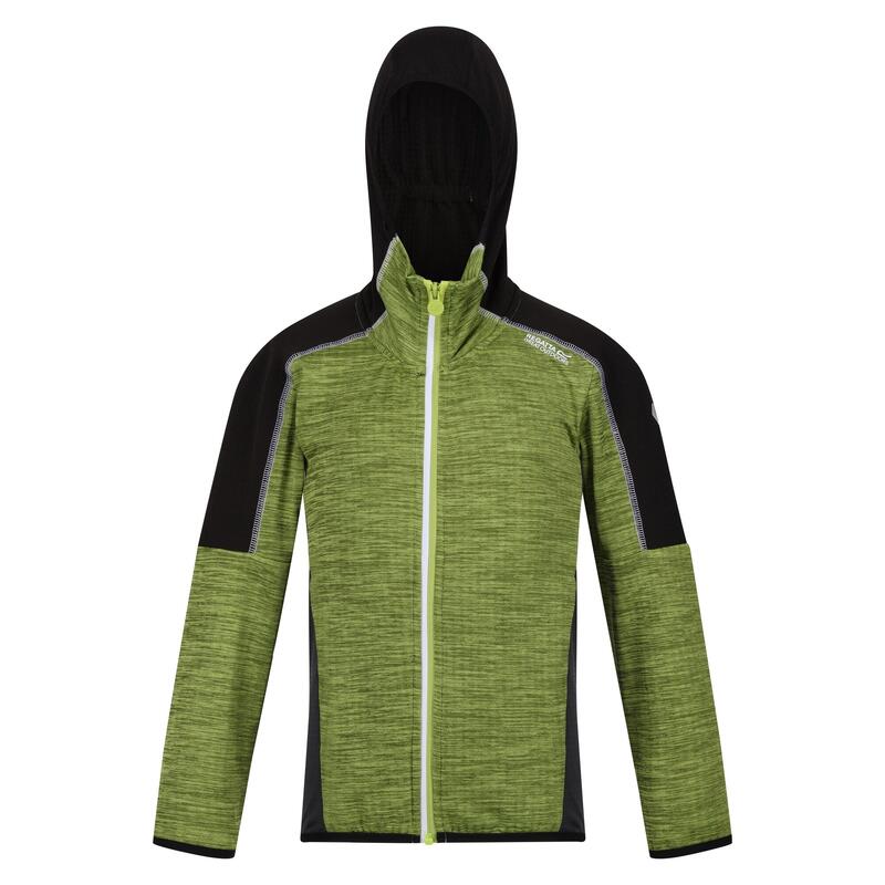 Burnton Full Zip Fleecejack voor kinderen/Kinderen (Groene algen/zwart)