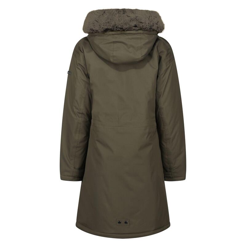 "Samaria" Jacke, wasserfest für Damen Dunkel-Khaki