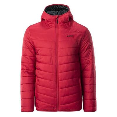Heren navaro gewatteerd jack (haute rood/zwart)