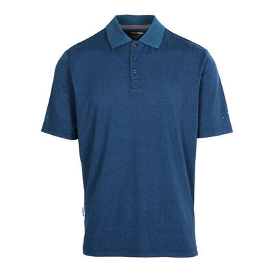 Heren gedding poloshirt (donker pauwmarmer)