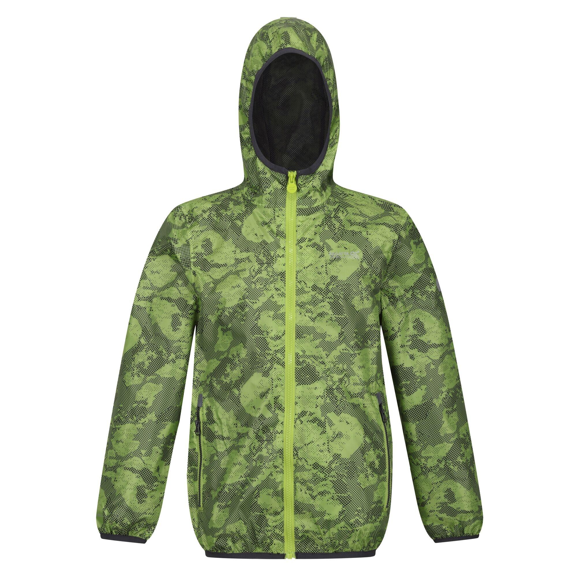 Children's LEVER waterproof jacket (Seaweed green)