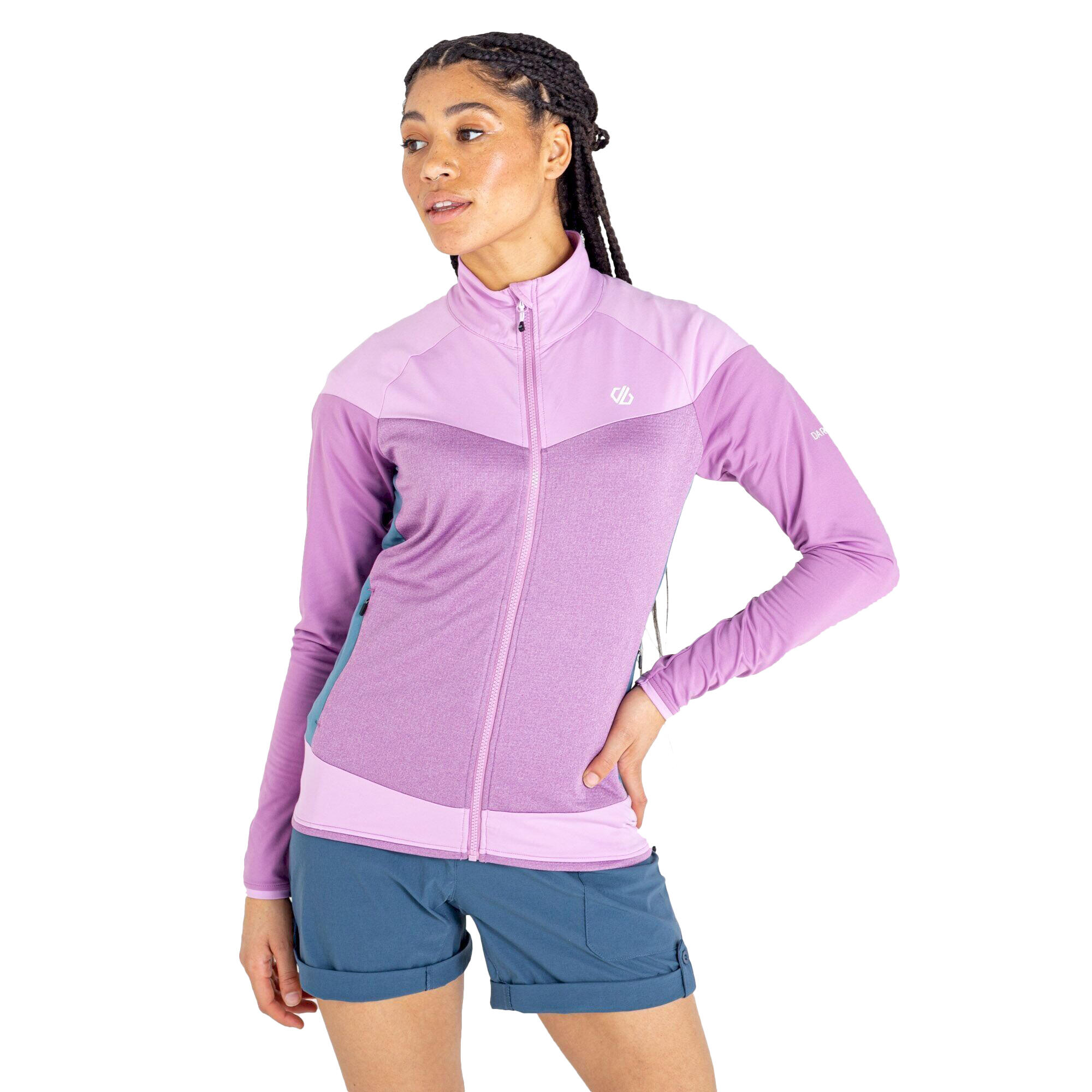 Womens/Ladies Elation II Core Stretch Recycled Fleece (Dusty lavender/Lupine 4/5