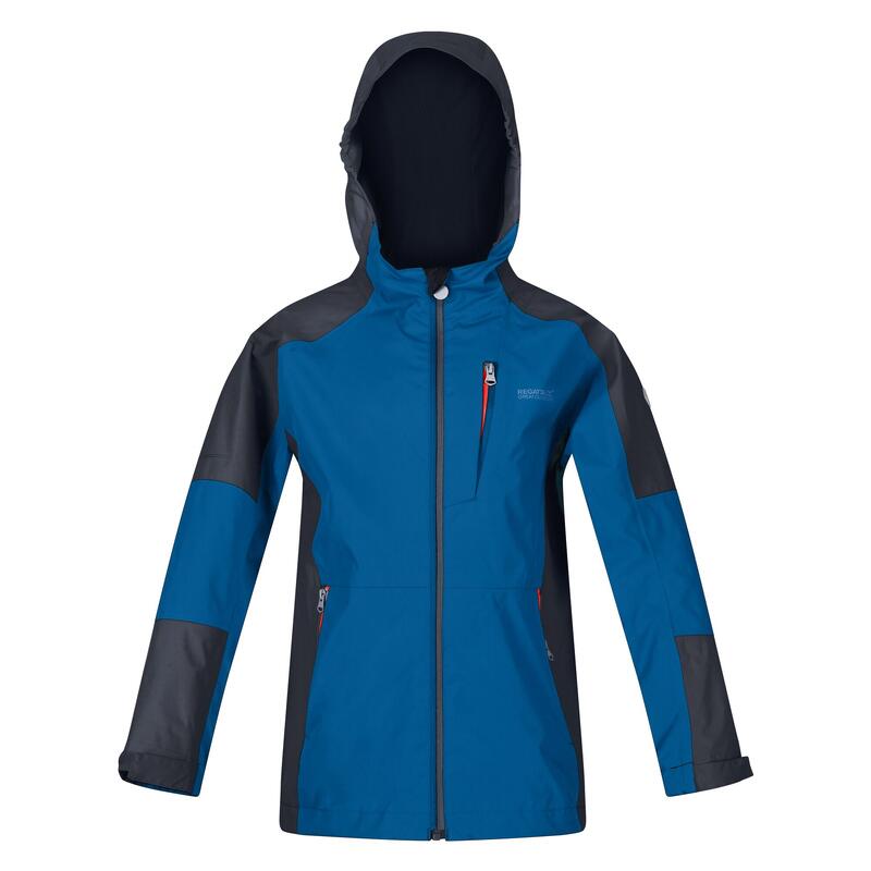 Veste imperméable CALDERDALE Enfant (Bleu vif / Gris foncé)