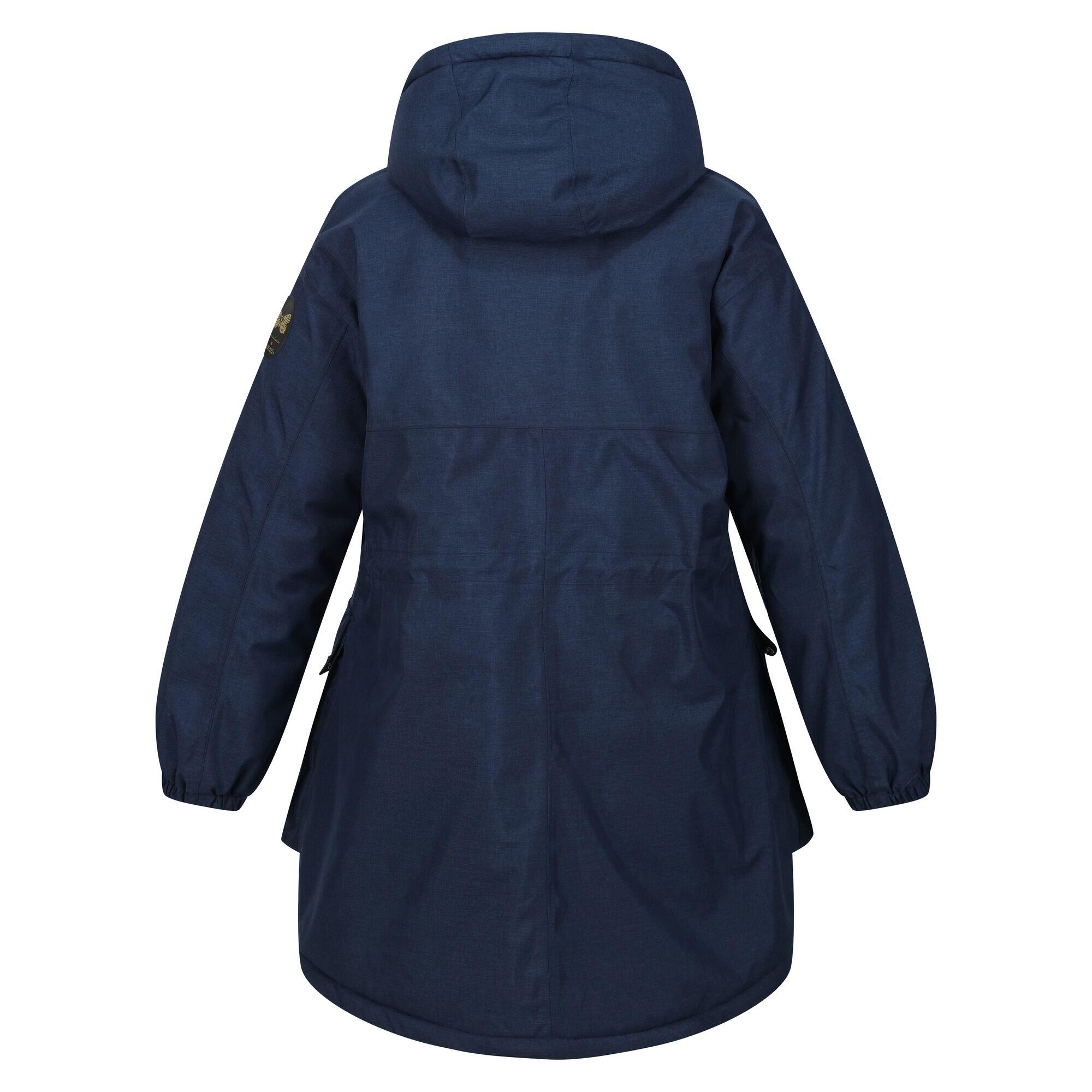 Womens/Ladies Christian Lacroix Cailar Logo Longline Waterproof Jacket (Navy 2/4