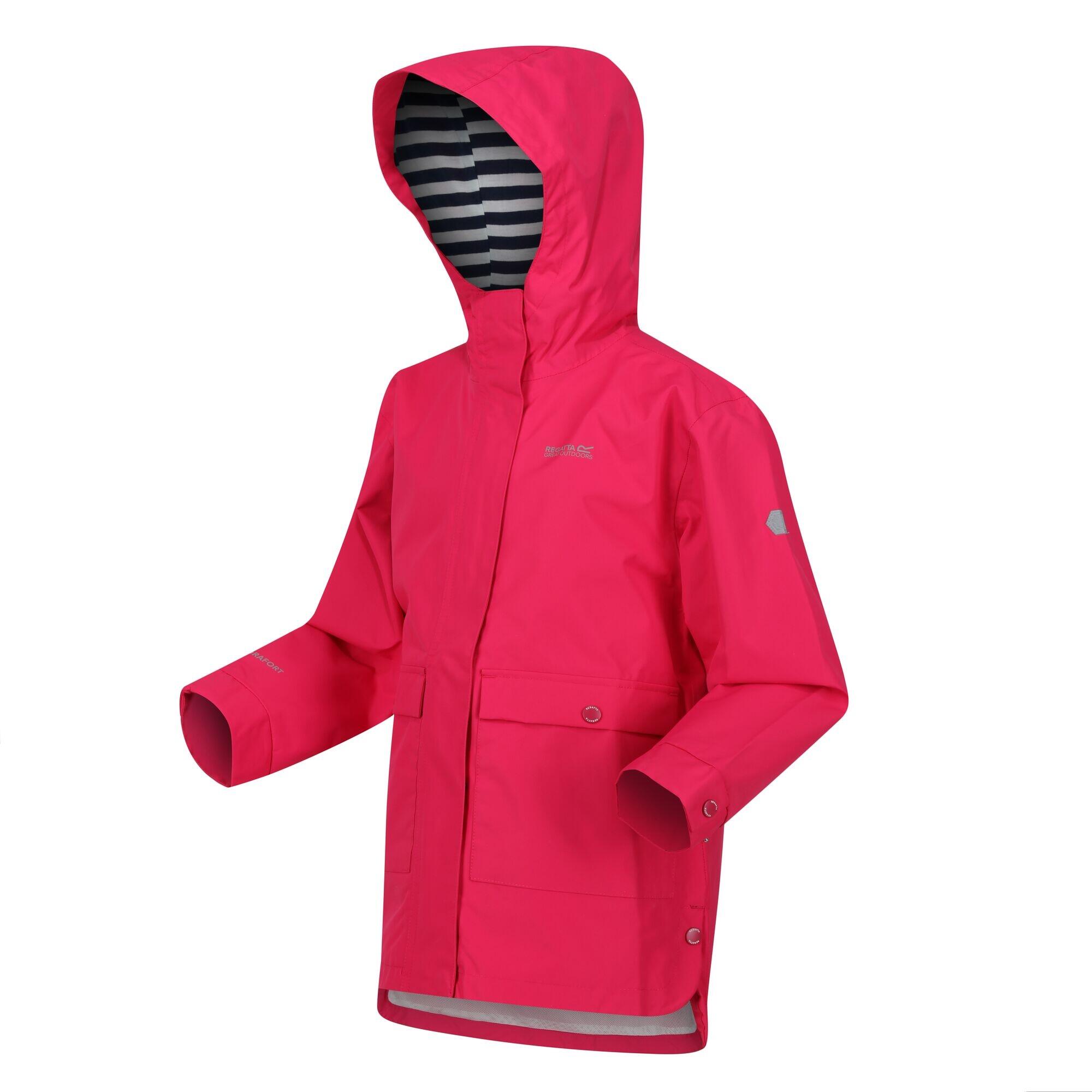 Girls Baybella Breathable Waterproof Jacket (Pink Potion) 4/5