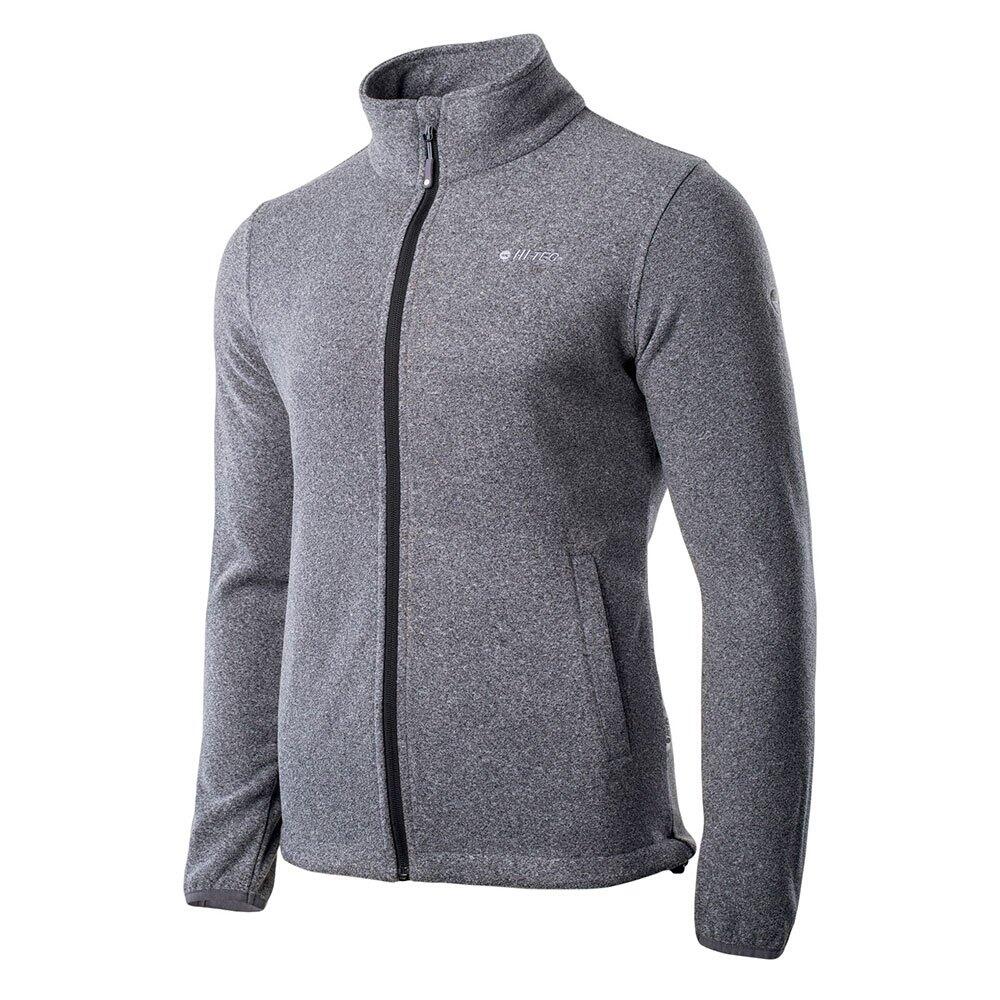 Giacca In Pile Logo Uomo Hi-Tec Henis Ebano Melange 3/3