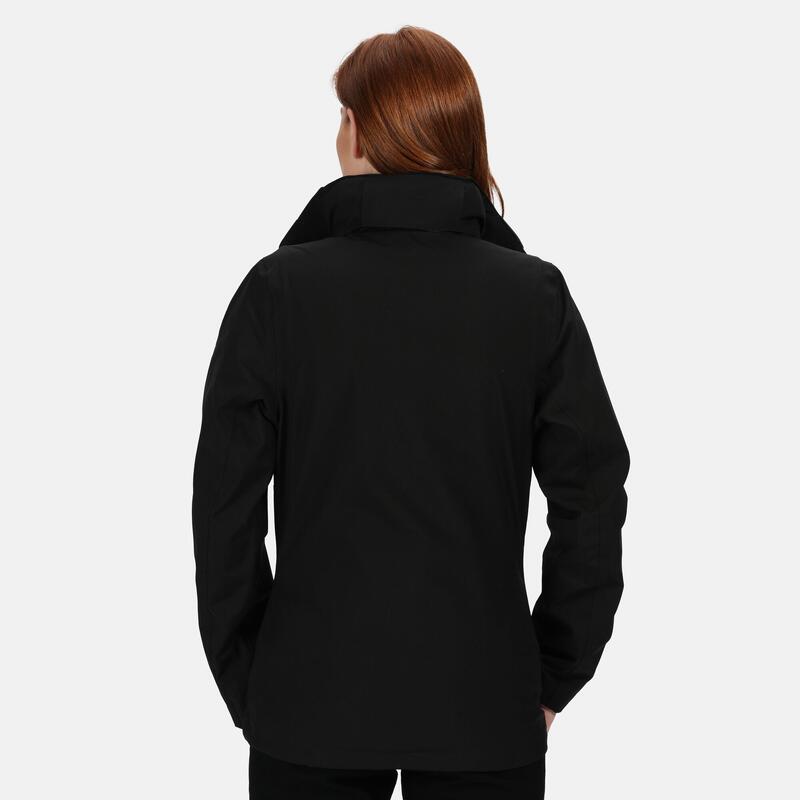 Professional Kingsley Veste imperméable 3en1 Femme (Noir)