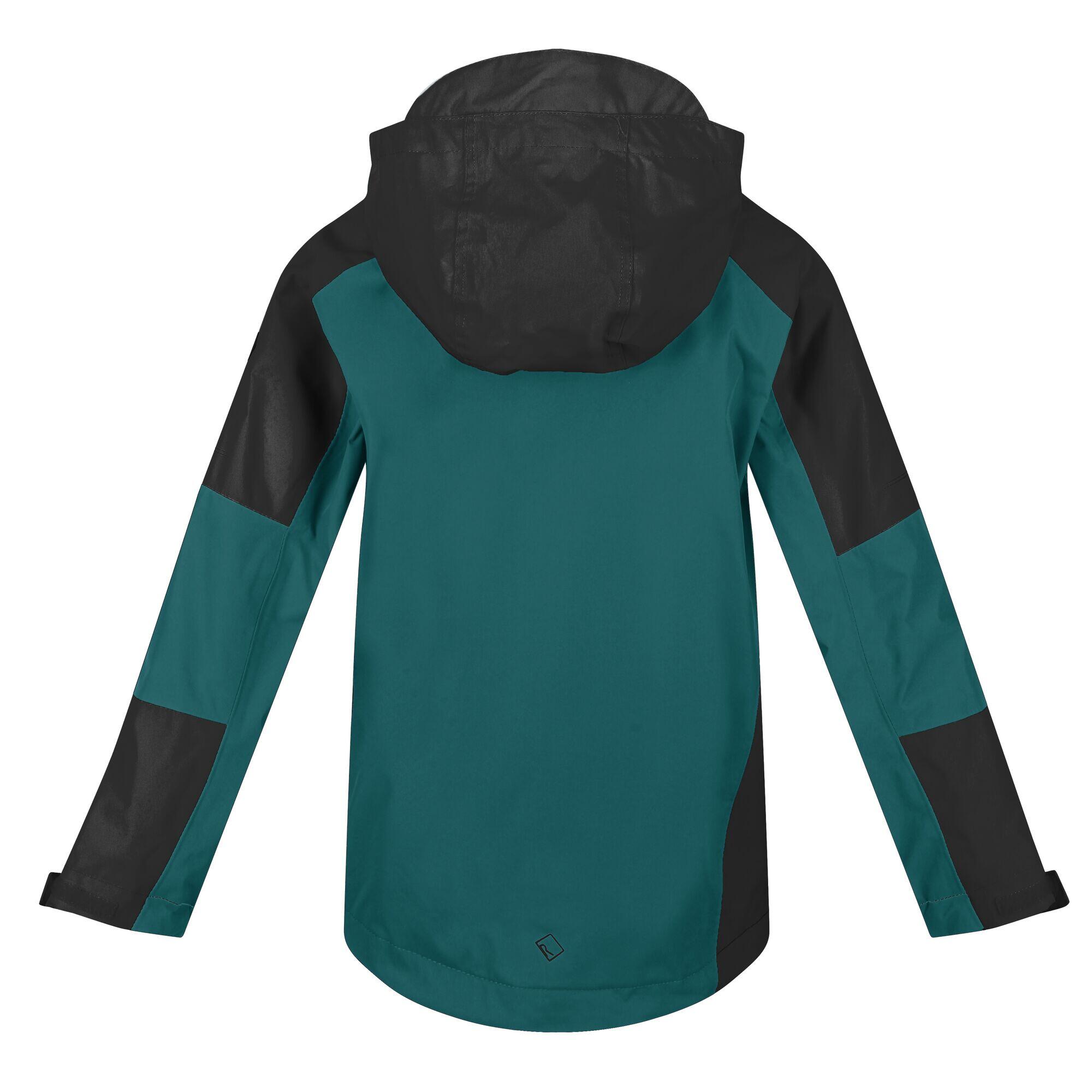 Childrens/Kids Calderdale II Waterproof Jacket (Pacific Green/Black) 2/5