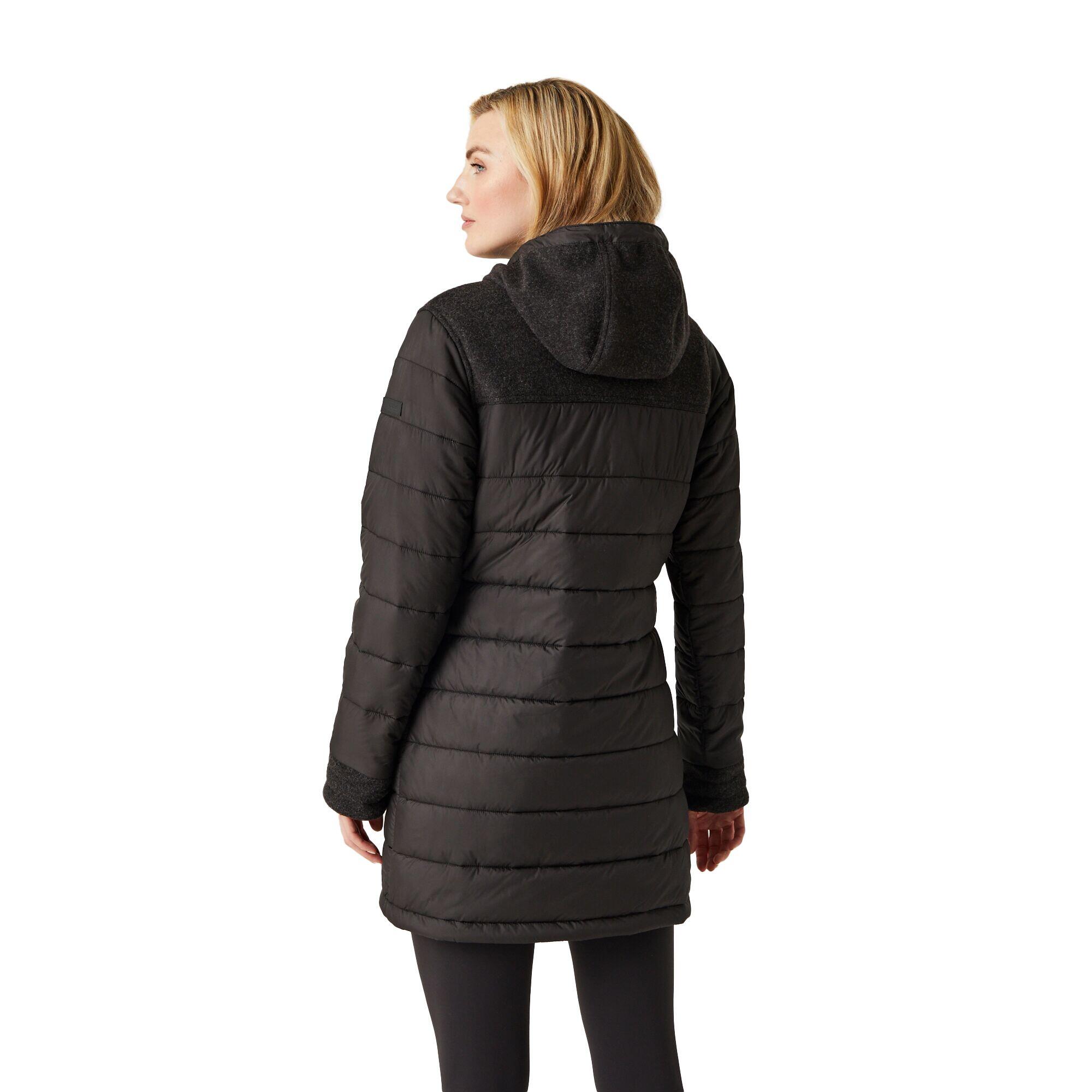 Women's MELANITE quilted jacket (Black)