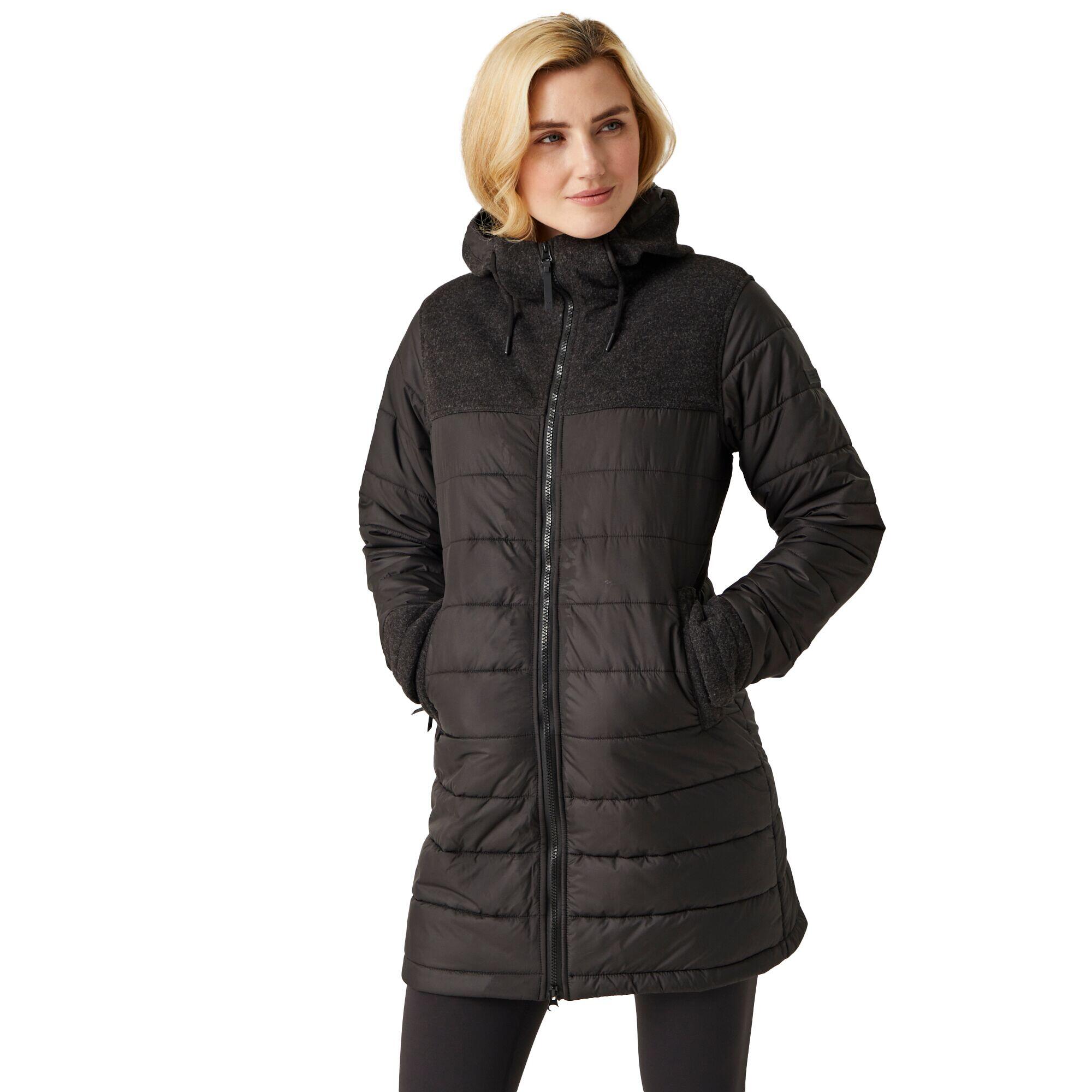 Women's MELANITE quilted jacket (Black)