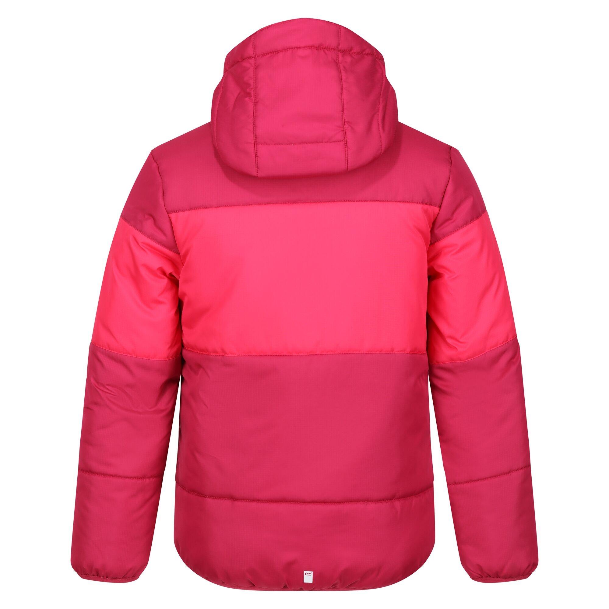 Childrens/Kids Lofthouse VII Terrain Print Padded Jacket (Berry Pink/Pink 2/5