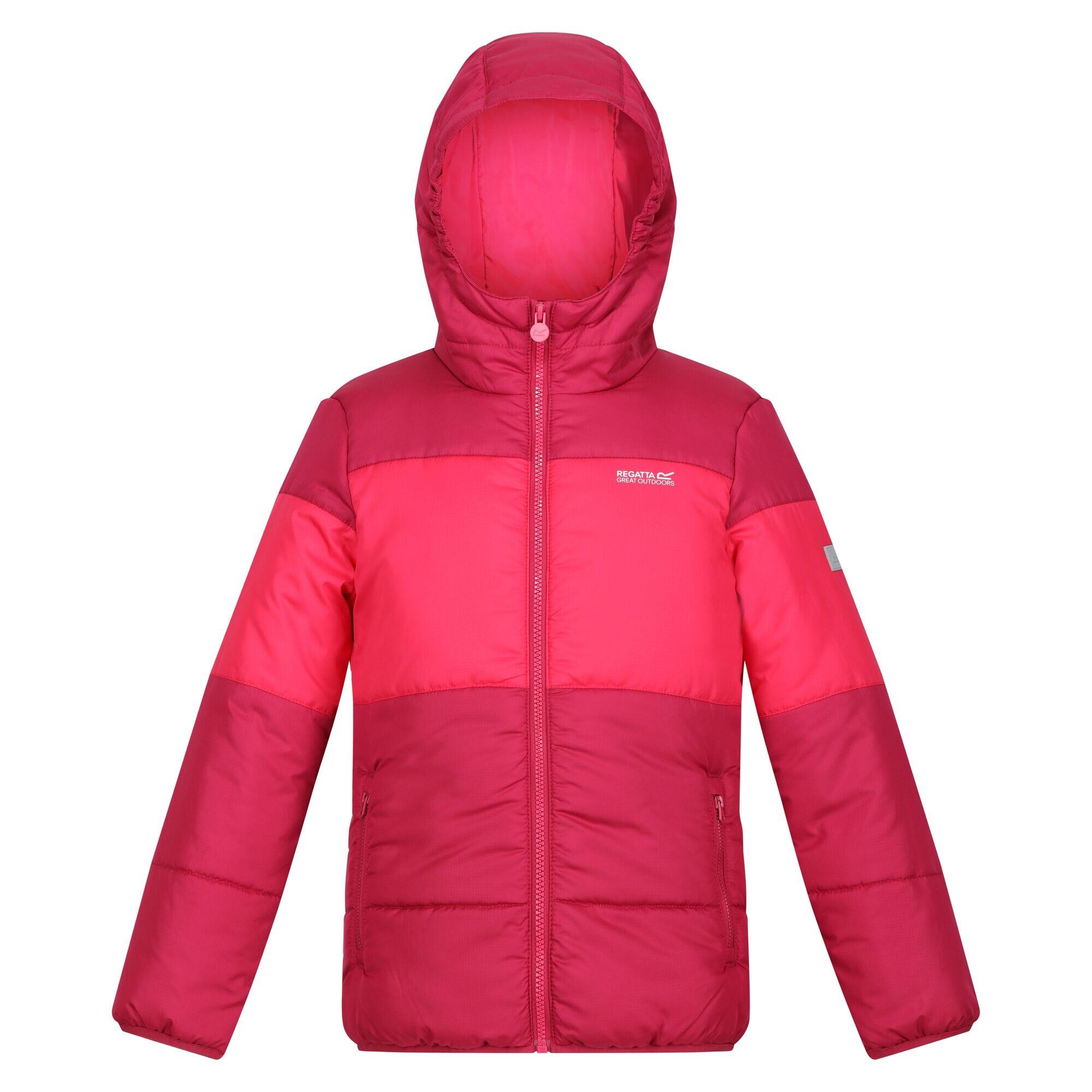 REGATTA Childrens/Kids Lofthouse VII Terrain Print Padded Jacket (Berry Pink/Pink