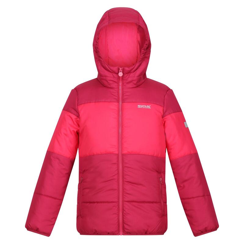 Chaqueta Acolchada Lofthouse VII Estampado Terrain para Niños/Niñas Rosa Baya,