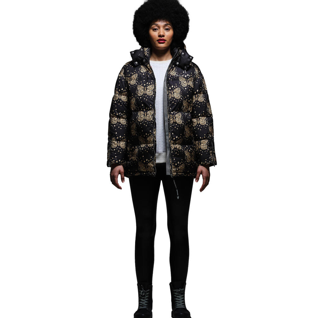Womens/Ladies Christian Lacroix Gallican Messangers Print Baffled Padded Jacket