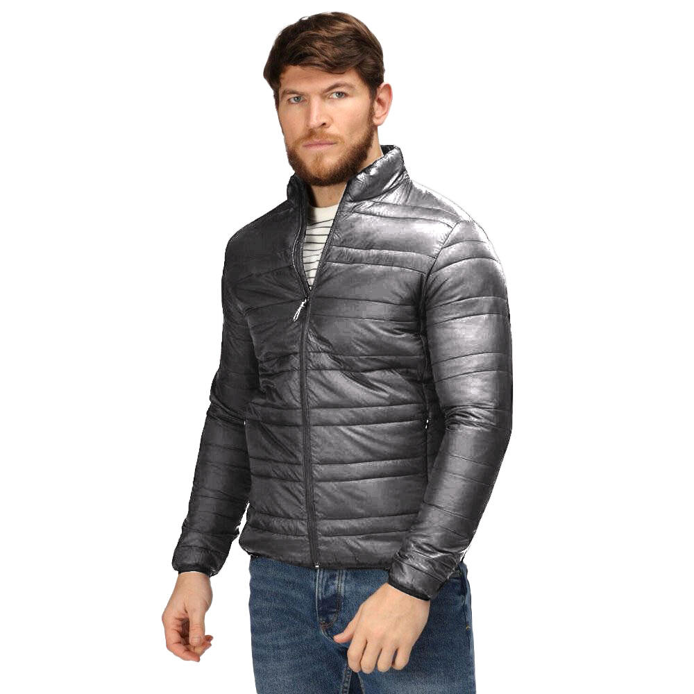 Professional Mens Firedown Insulated Jacket (Seal Grey/Black) 3/5