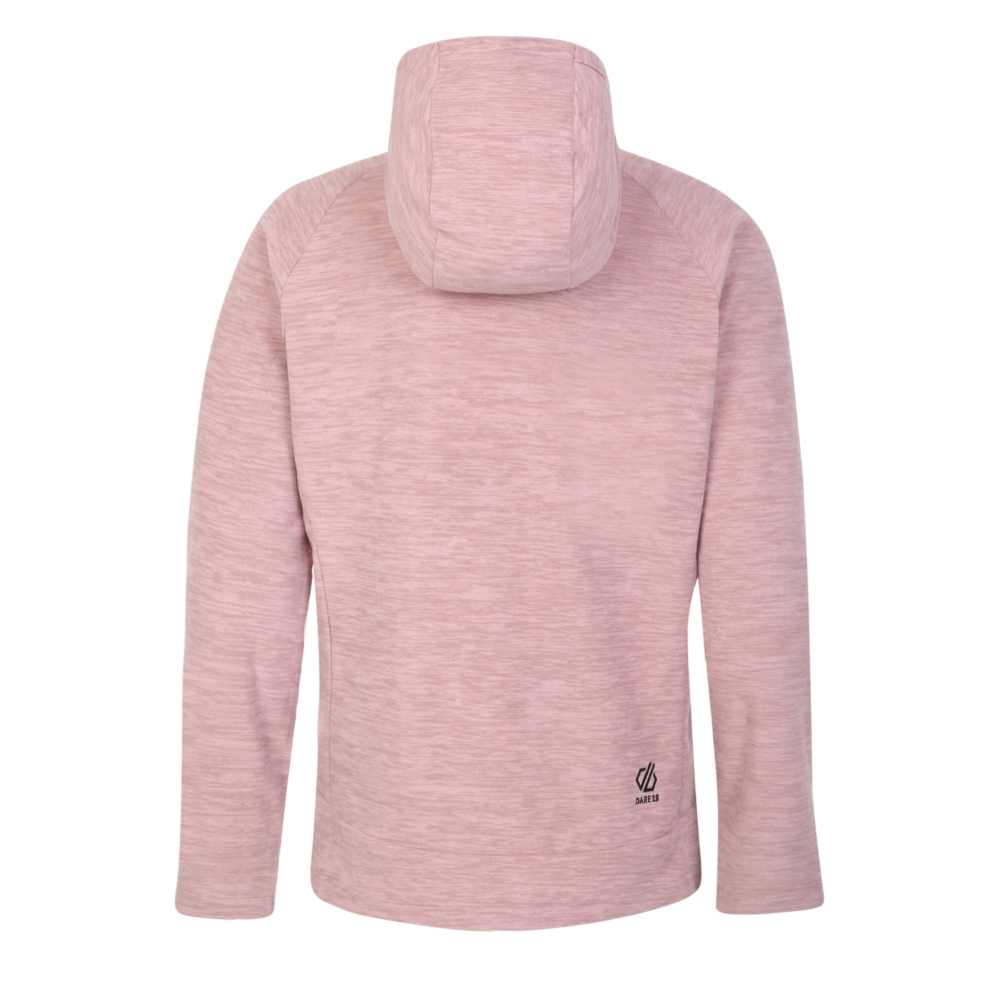 Womens/Ladies Out & Out Marl Full Zip Fleece Jacket (Dusky Rose) 2/4