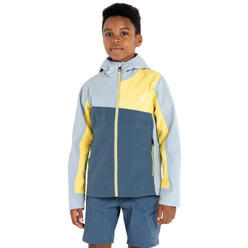 Waterdichte jas voor kinderen (Orion Grijs/Elektrisch Geel)