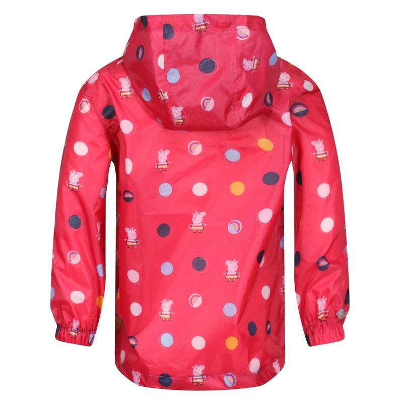 Giacca Impermeabile Peppa Pig Ripiegabile Donna Regatta Bright Blush