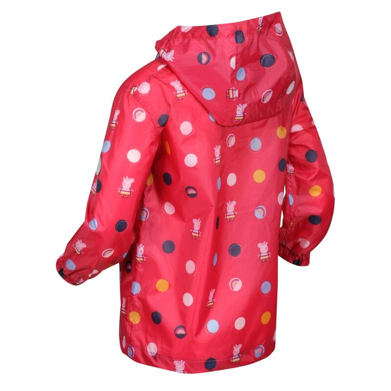 Chaqueta Impermeable Peppa Pig para Mujer Colorete Brillante