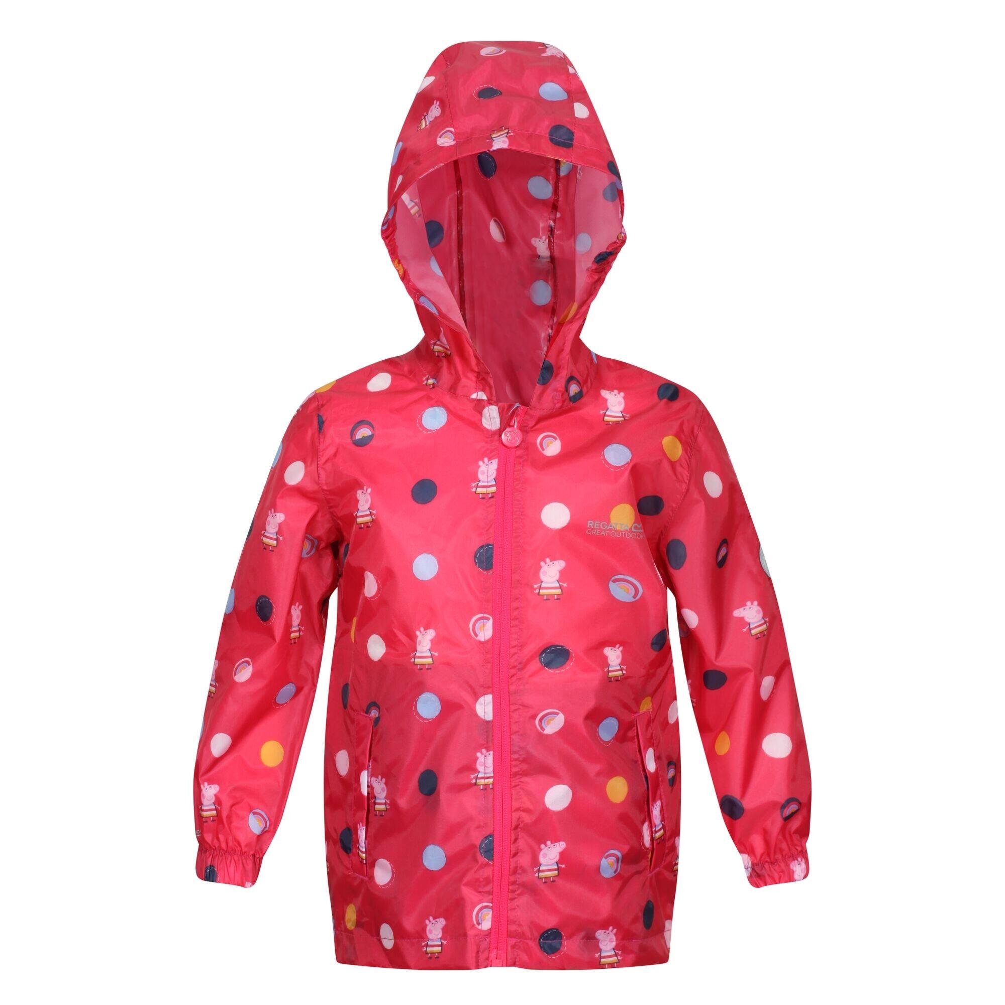 REGATTA Womens/Ladies Peppa Pig Packaway Waterproof Jacket (Bright Blush)