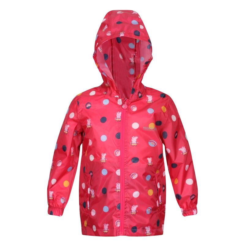 Chaqueta Impermeable Peppa Pig para Mujer Colorete Brillante