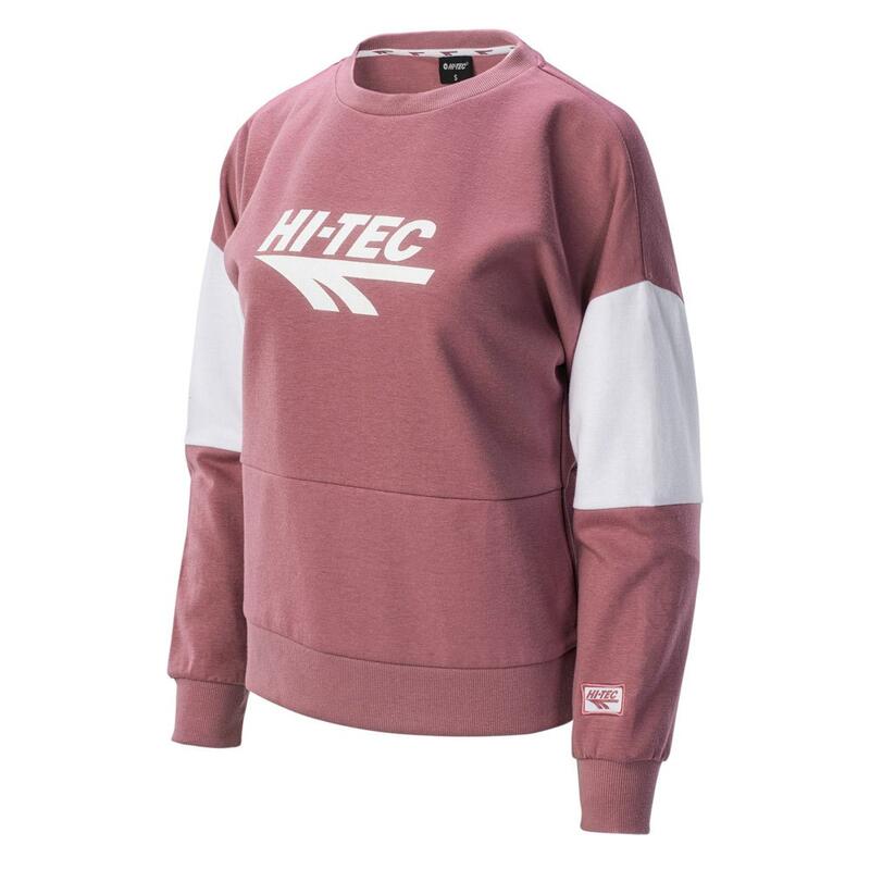 Sweat PERE Femme (Rose clair vif / Blanc)