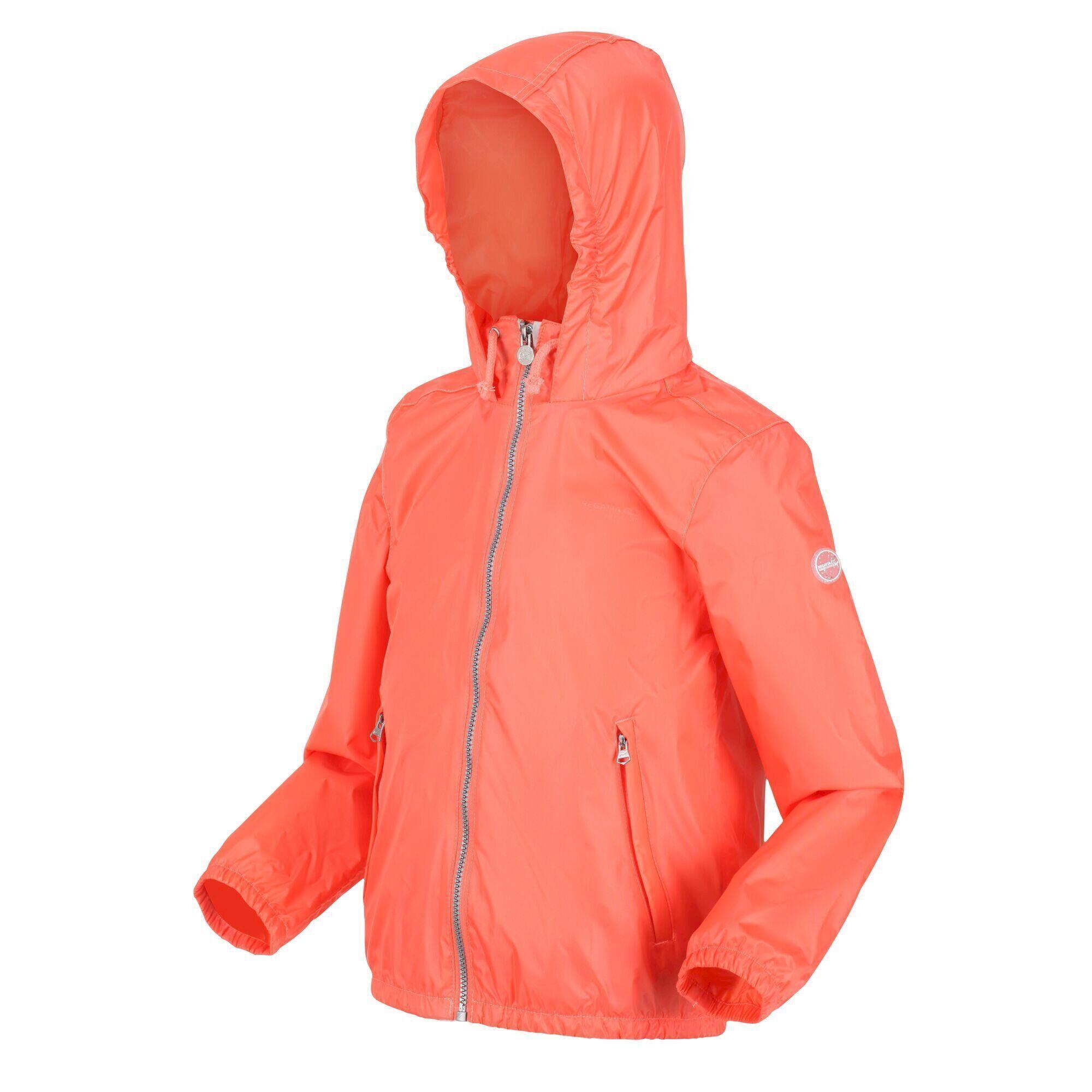 Childrens/Kids Catkin Waterproof Jacket (Fusion Coral) 4/5