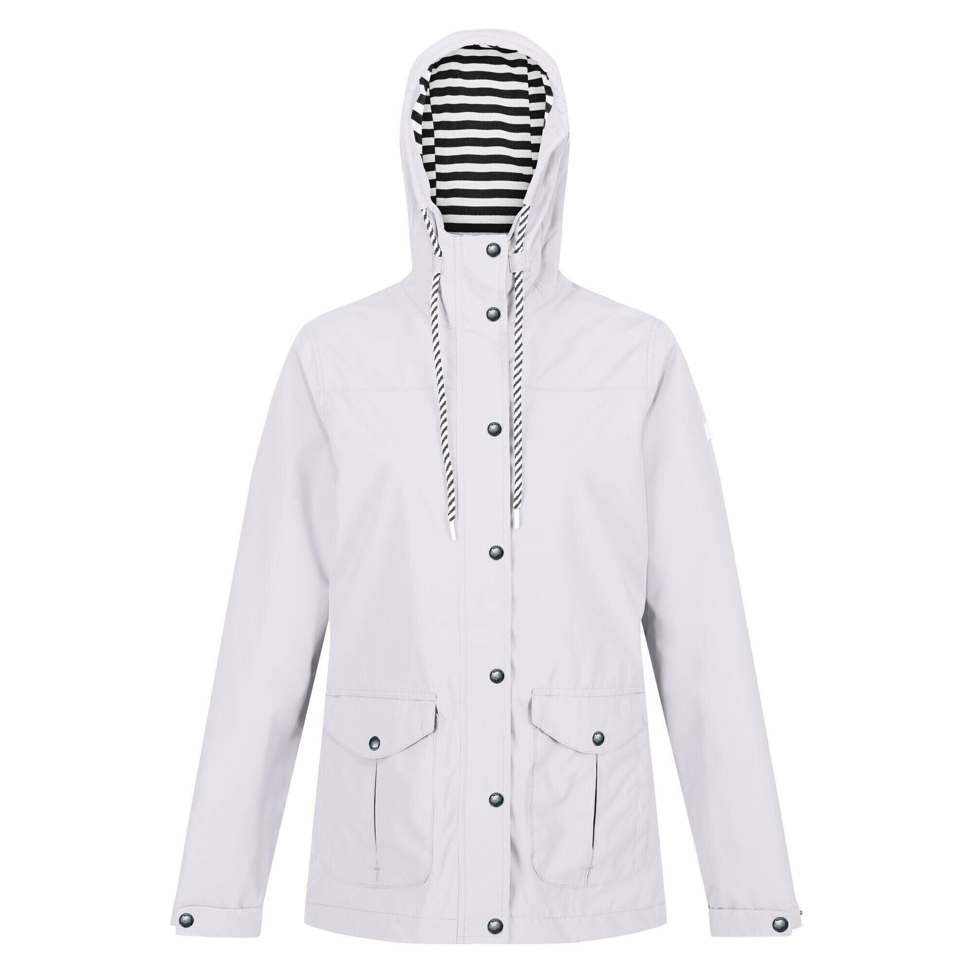 REGATTA Womens/Ladies Bayarma Lightweight Waterproof Jacket (White)