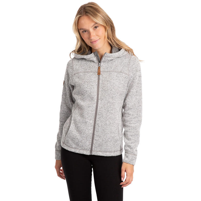 Dames Reserve Fleece Vest met Capuchon (Stormgrijs)