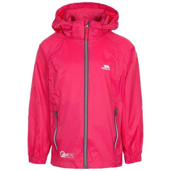 Kinderen/Kinderen Qikpac X Unisex Packaway Jacket (Cassis)