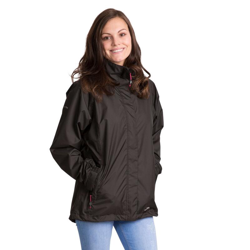 Jacke Lanna II mit Kapuze, wasserdicht Damen Schwarz