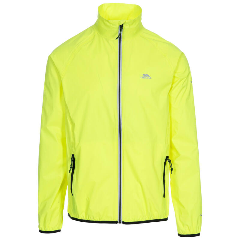 Chaqueta Impermeable Retract Alta Visibilidad para Hombre Amarillo Hi Vis