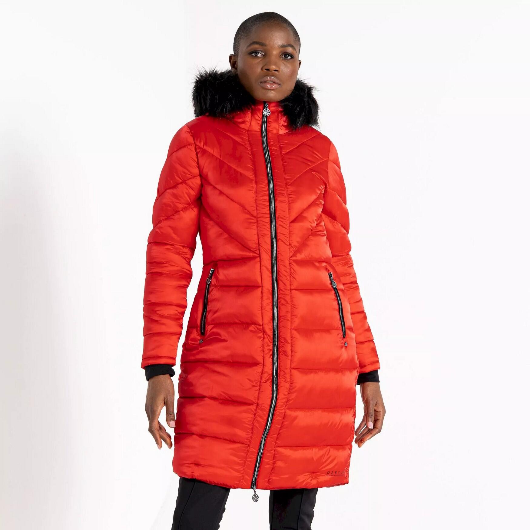 Womens/Ladies Julien Macdonald Suppression Longline Jacket (Volcanic Red) 3/5