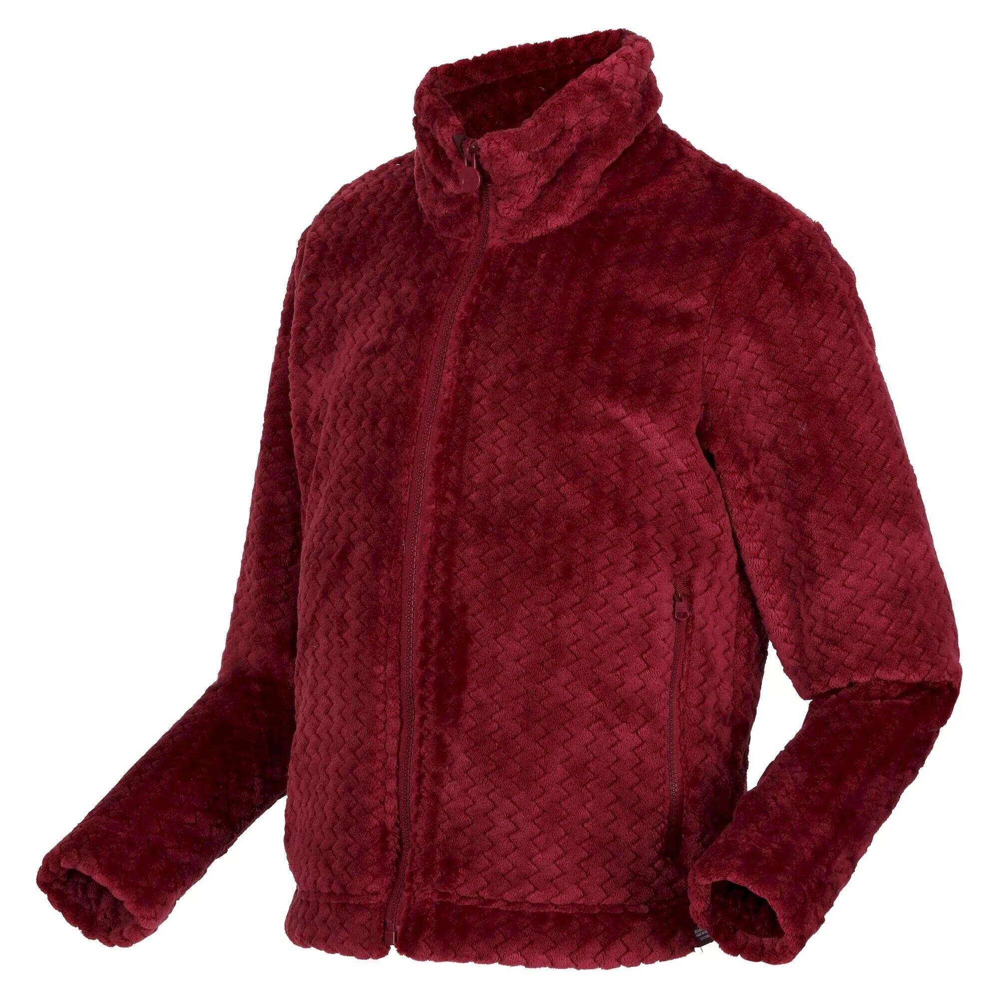 Childrens/Kids Kallye Ripple Fleece Jacket (Dark Pimento) 4/5