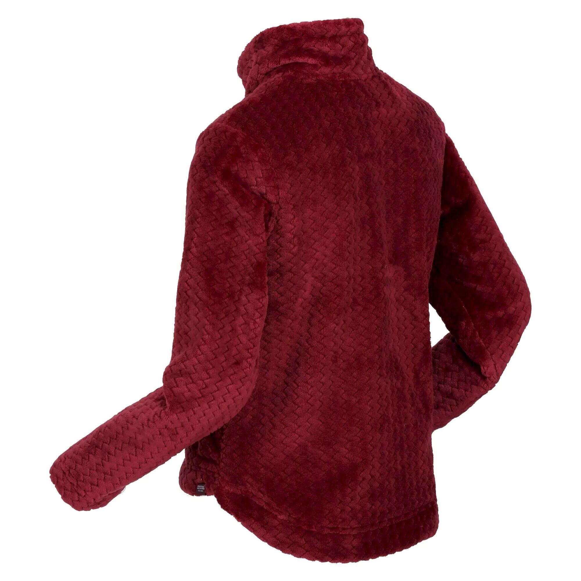 Childrens/Kids Kallye Ripple Fleece Jacket (Dark Pimento) 3/5