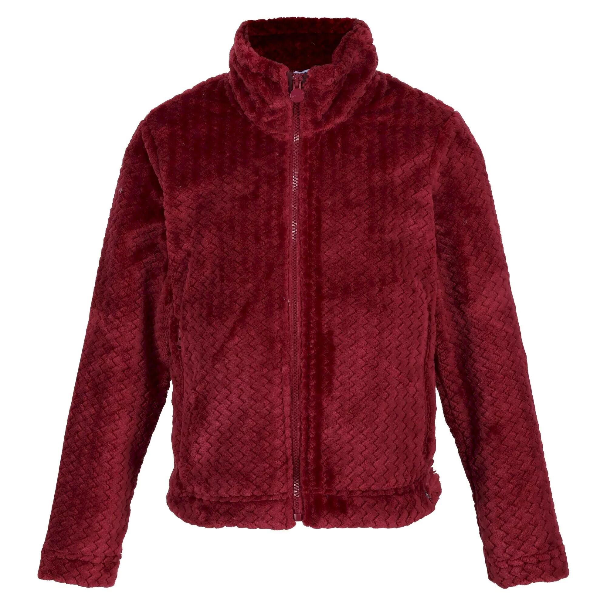 REGATTA Childrens/Kids Kallye Ripple Fleece Jacket (Dark Pimento)