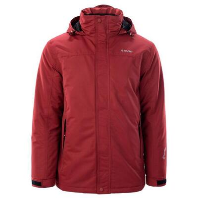Giacca Inverno Uomo Hi-Tec Chester Rosso Rubino Nero