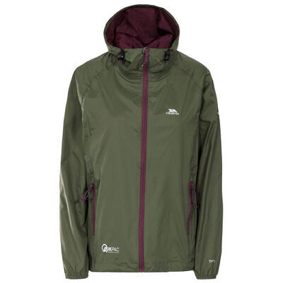 Giacca Impermeabile Ripiegabile Donna Trespass Qikpac Nero