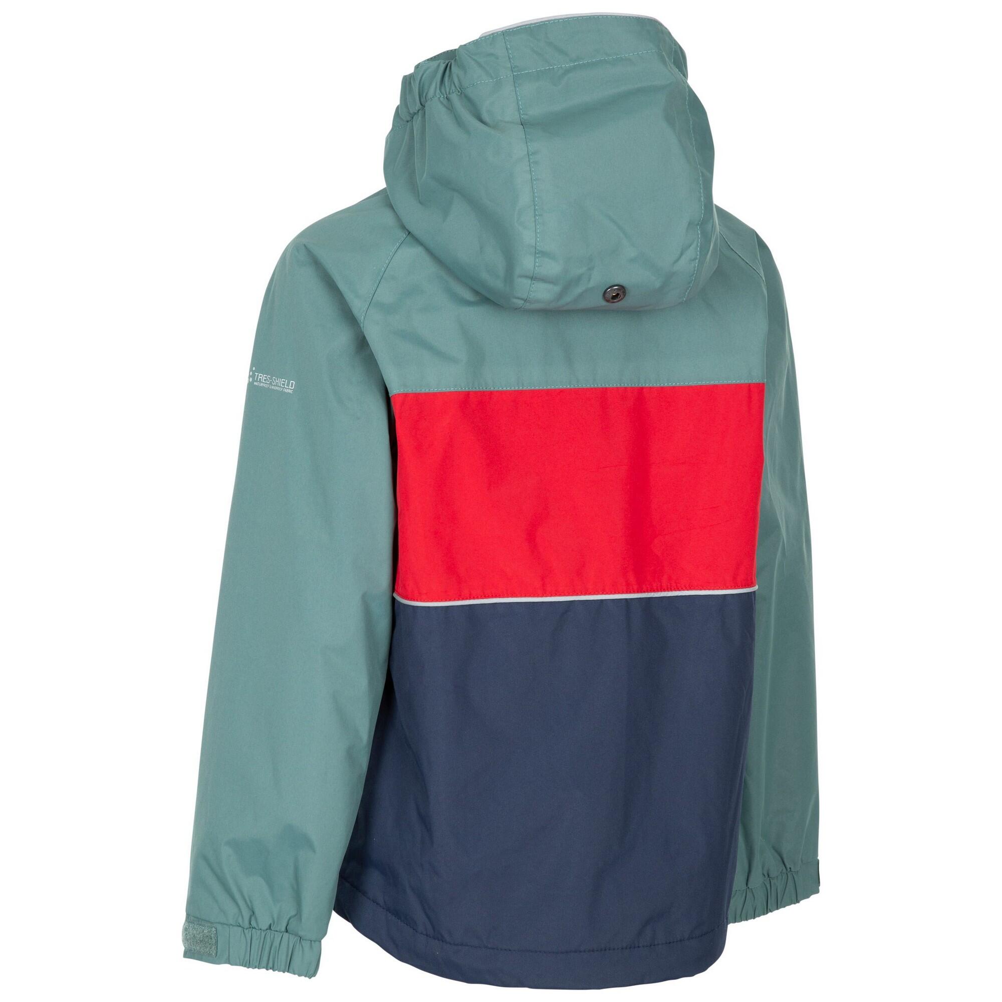 Chaqueta Impermeable Ocean para Niños/Niñas Verde Abeto 2/4