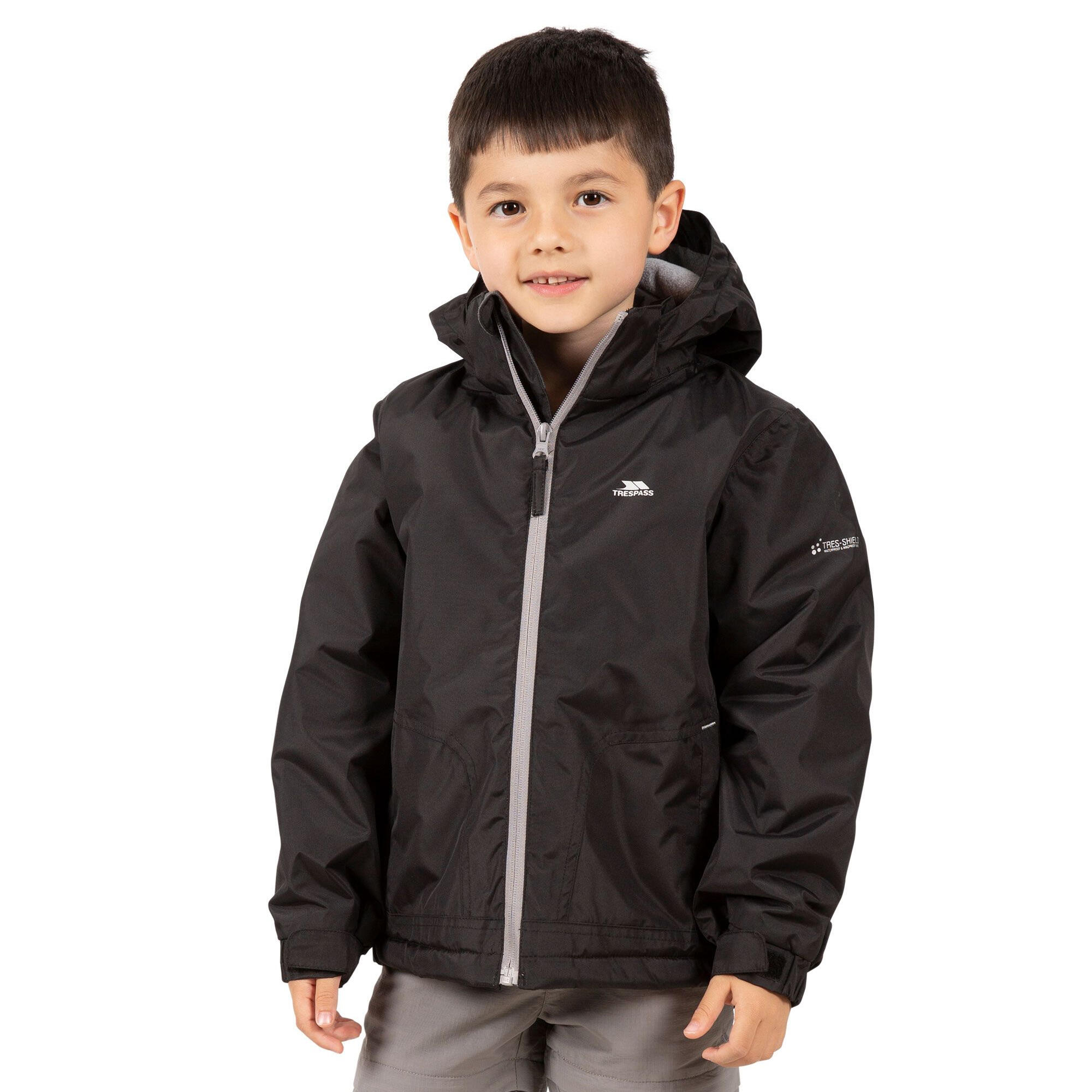 Veste Imperméable RUDI Garçons (Noir) 3/4