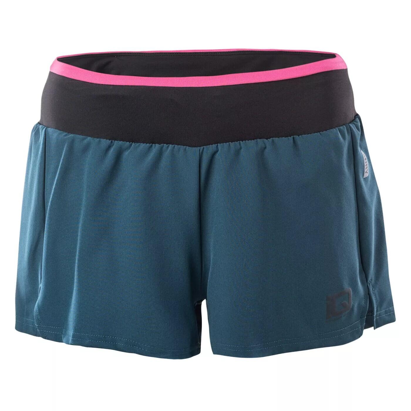 Iq - Short Riana Femme (bleu Sarcelle Foncé / Rose Vif) - Short - Bleu|rose - 48 Xl - Decathlon